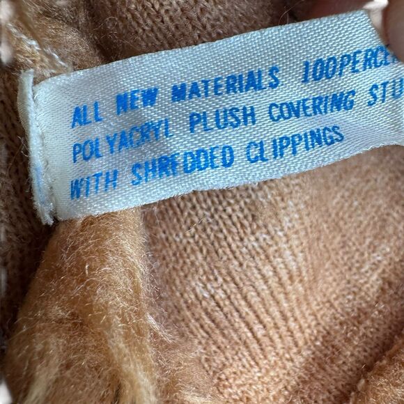 VTG 1980 FURRY HUGGEMS 38" Brown Tan Hanging Full Body Hand Monkey PUPPET Korea - Picture 15 of 16